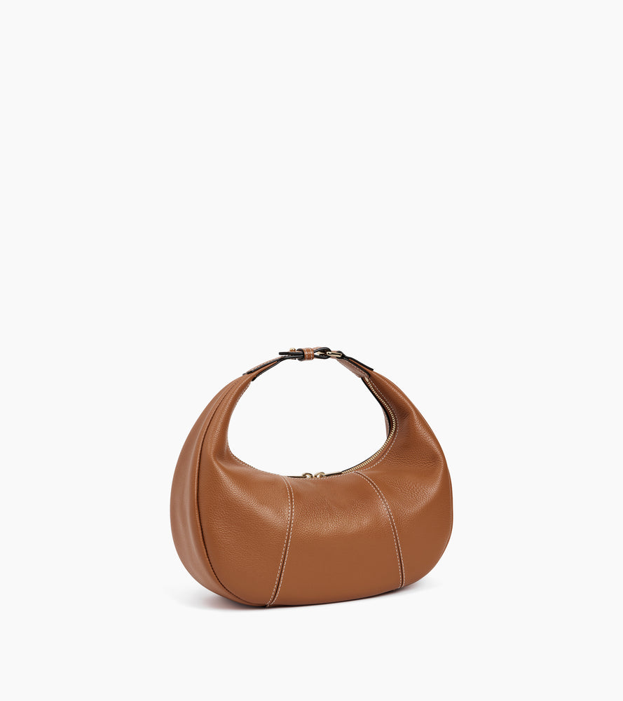 Petit sac hobo Juliette en cuir grainé