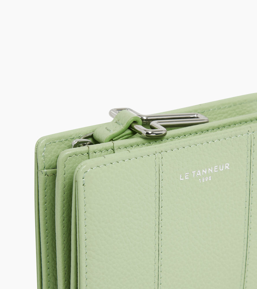 Cartera pequeña Juliette de cuero granulado