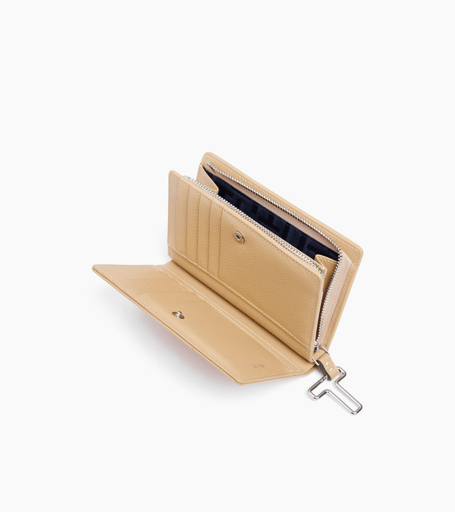 Mittelgroße Geldbörse Juliette aus genarbtem Leder