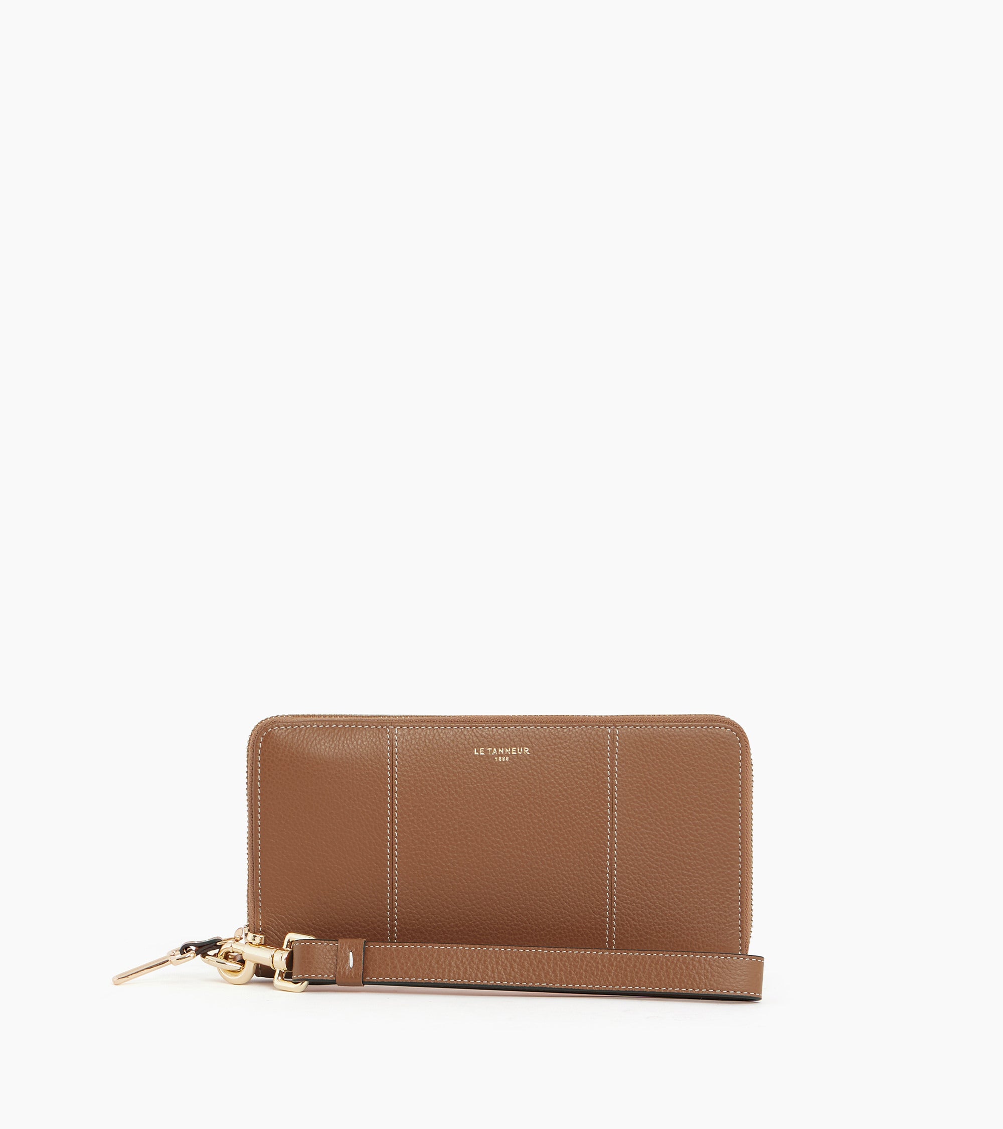 Juliette zipped travel companion in pebbled leather