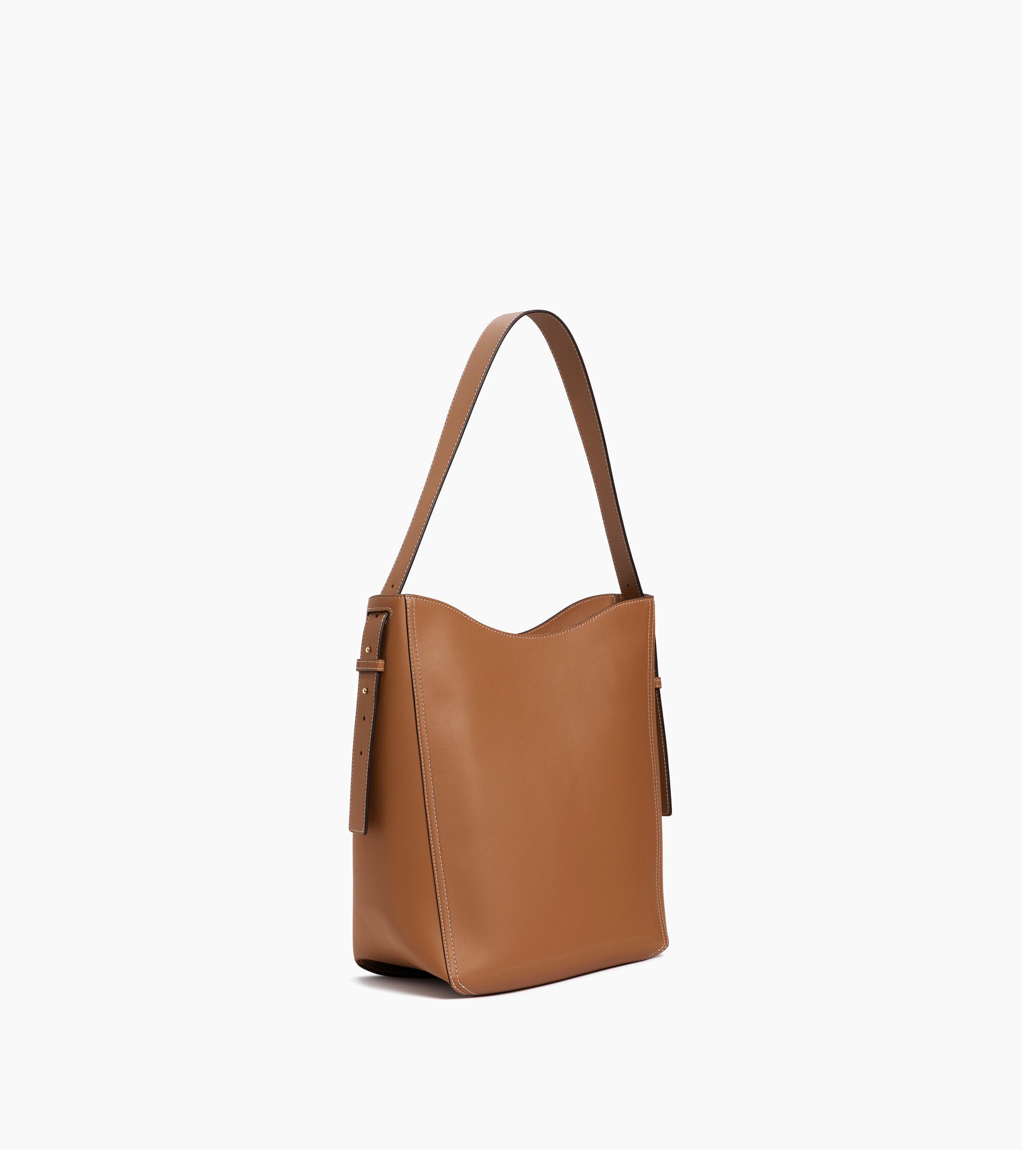 Mittelgroße Hobo-Tasche Céleste aus Glattleder