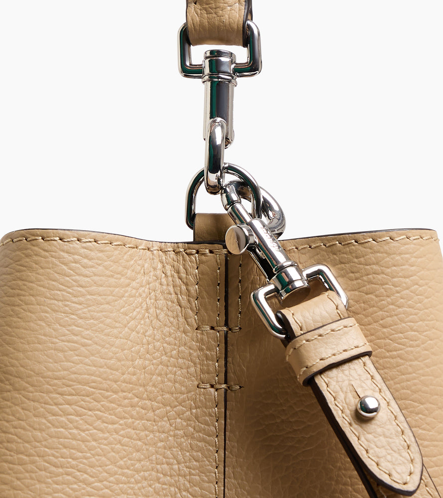 Bolso cubo Louise de piel texturizada