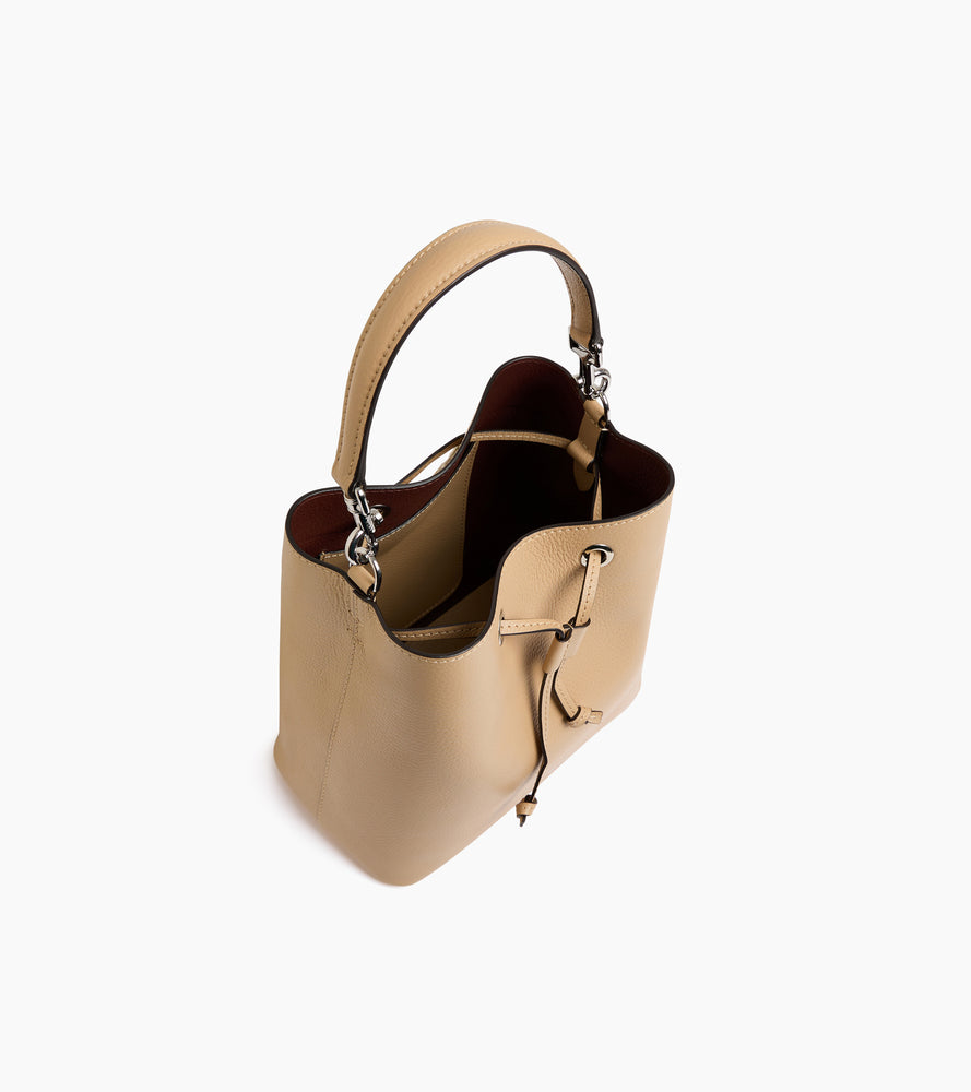 Bolso cubo Louise de piel texturizada