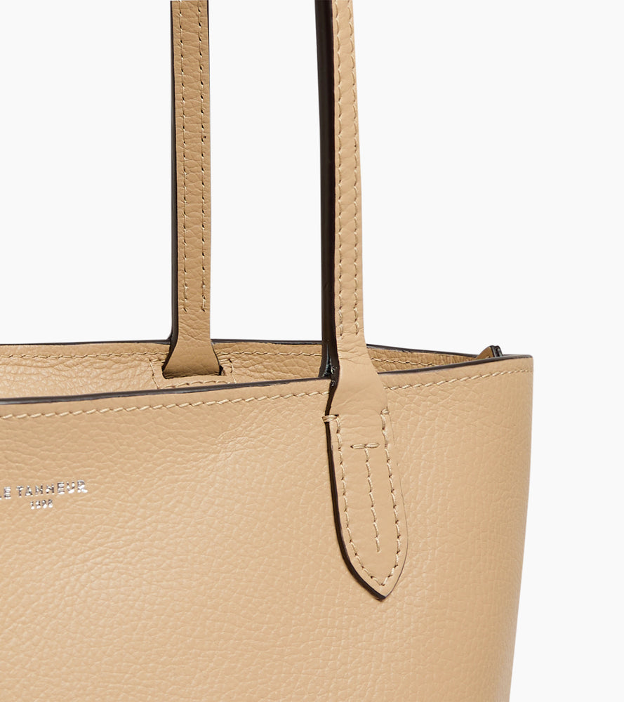 Bolso cabás pequeño Louise de piel texturizada