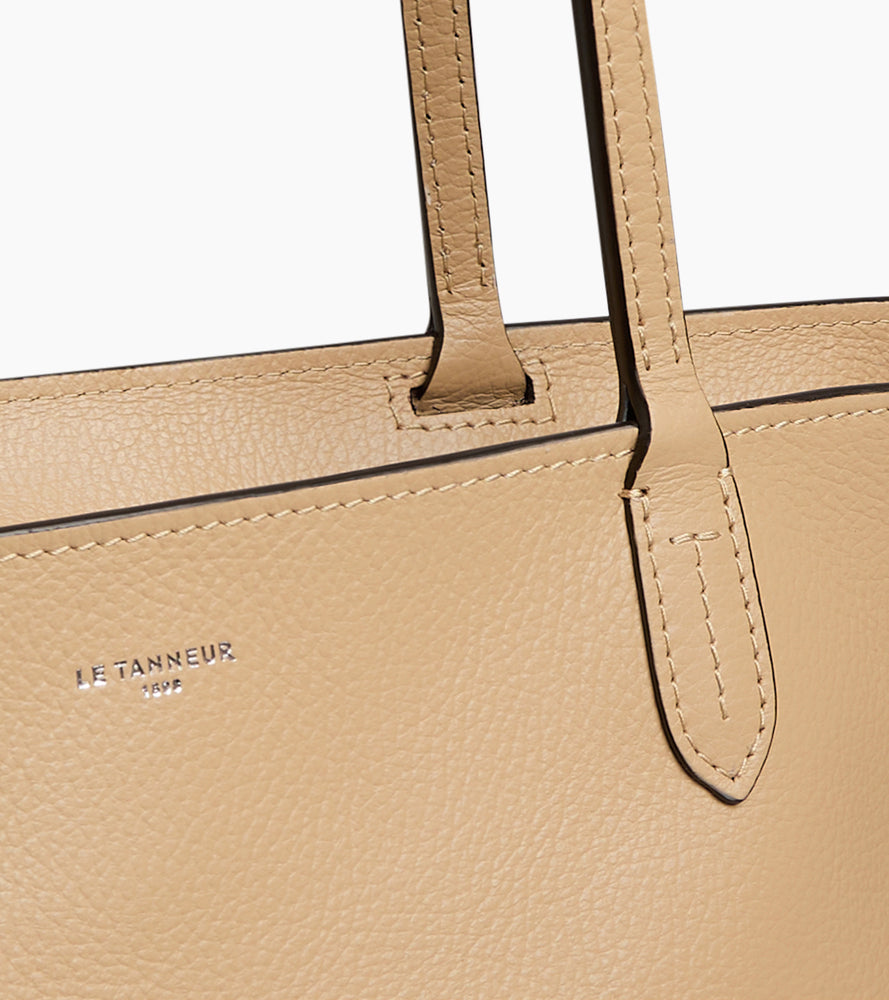 Bolso capazo grande Louise de piel texturizada