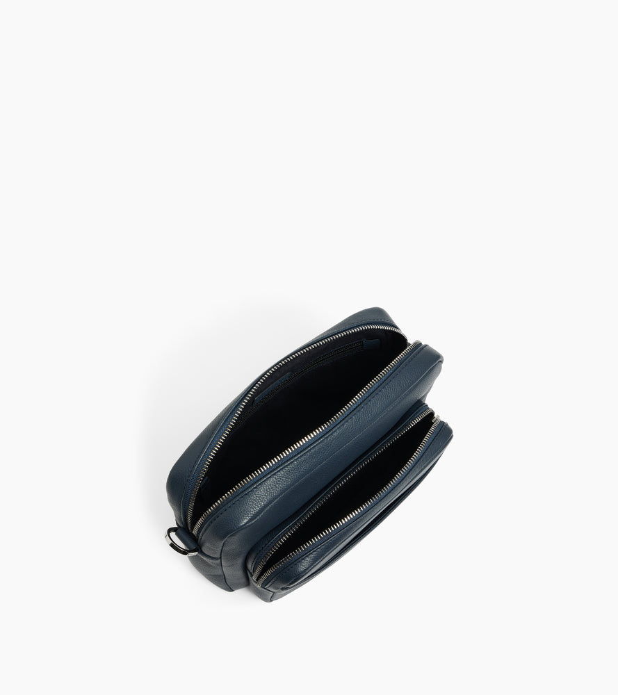 Bolso bandolera pequeño de piel texturizada Marceau
