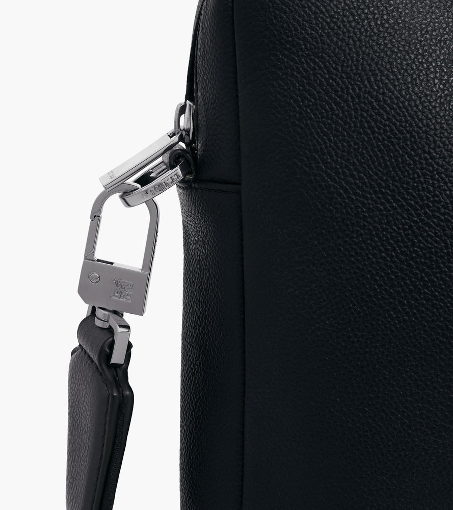 Kleine Aktentasche Marceau 14-Zoll aus genarbtem Leder