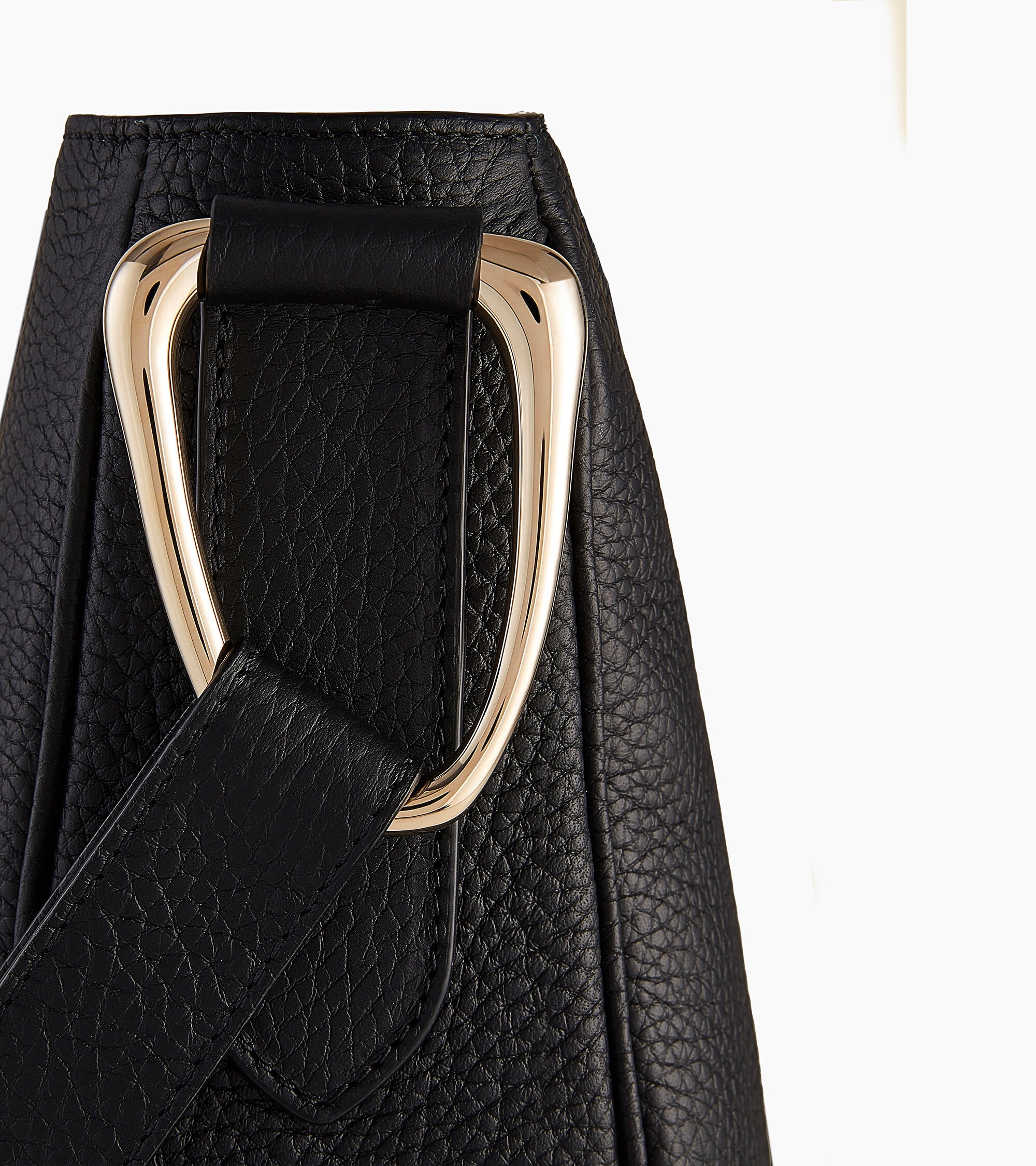 Große Hobo-Tasche Madeleine aus genarbtem Leder