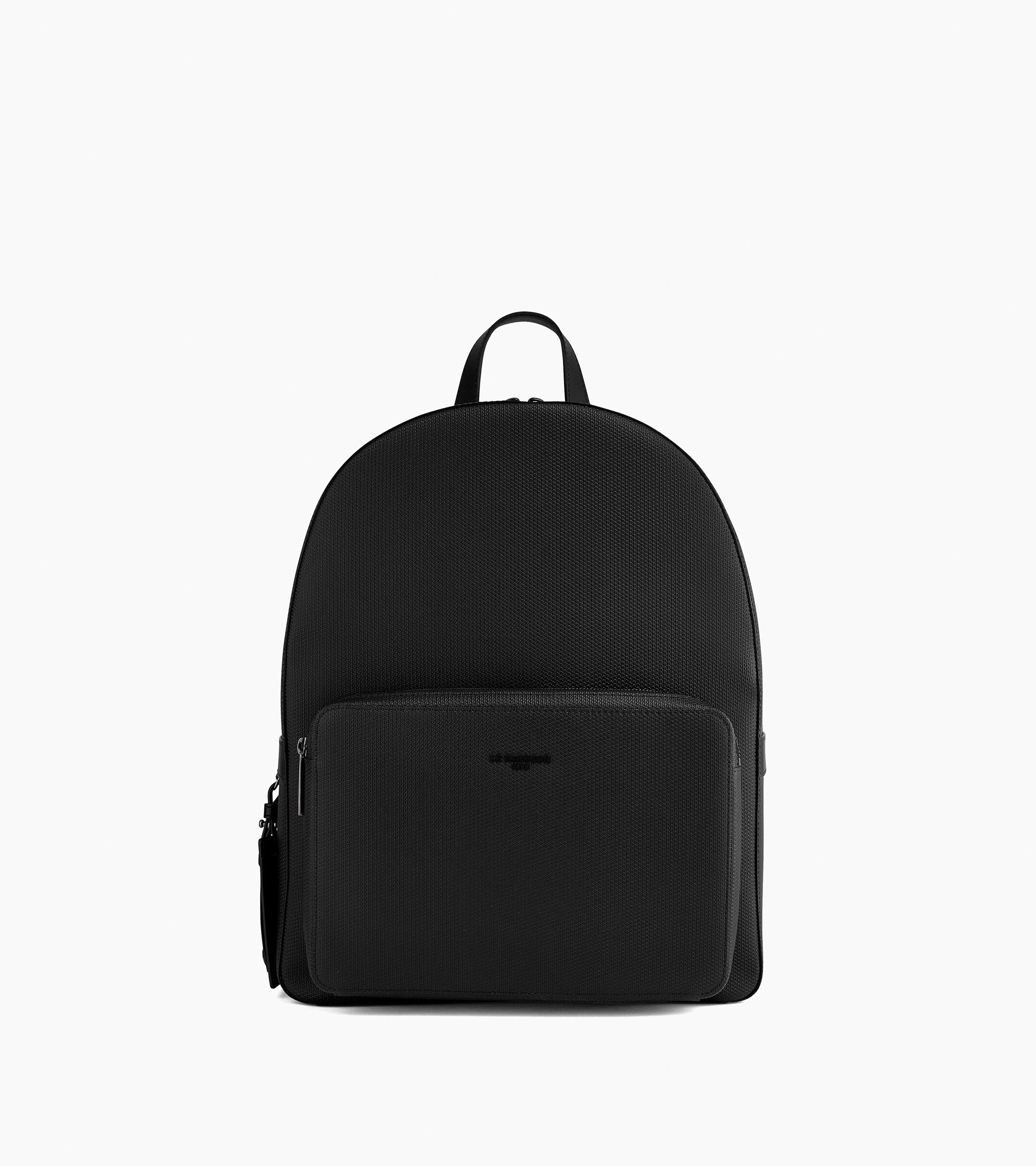 Zipped Emile monogram leather backpack