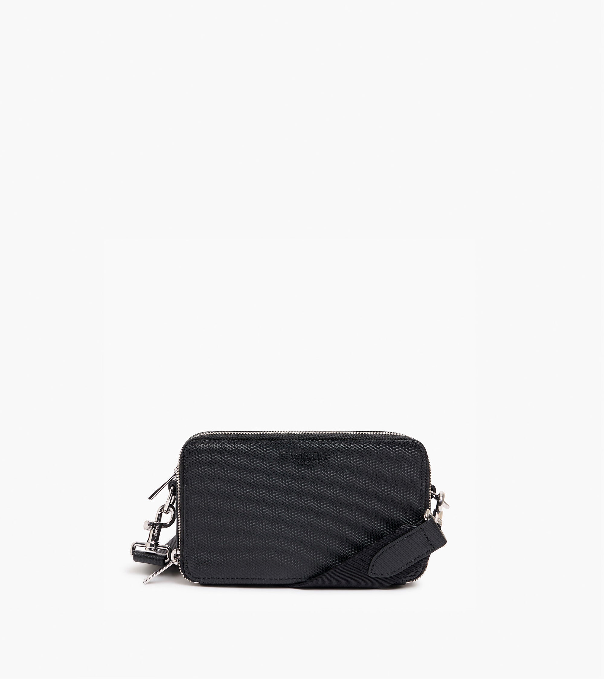 Emile small 2-compartment shoulder bag in signature T leather