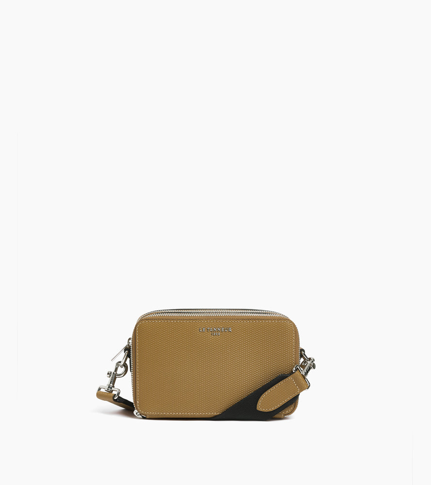 Emile small 2-compartment pouch in signature T leather