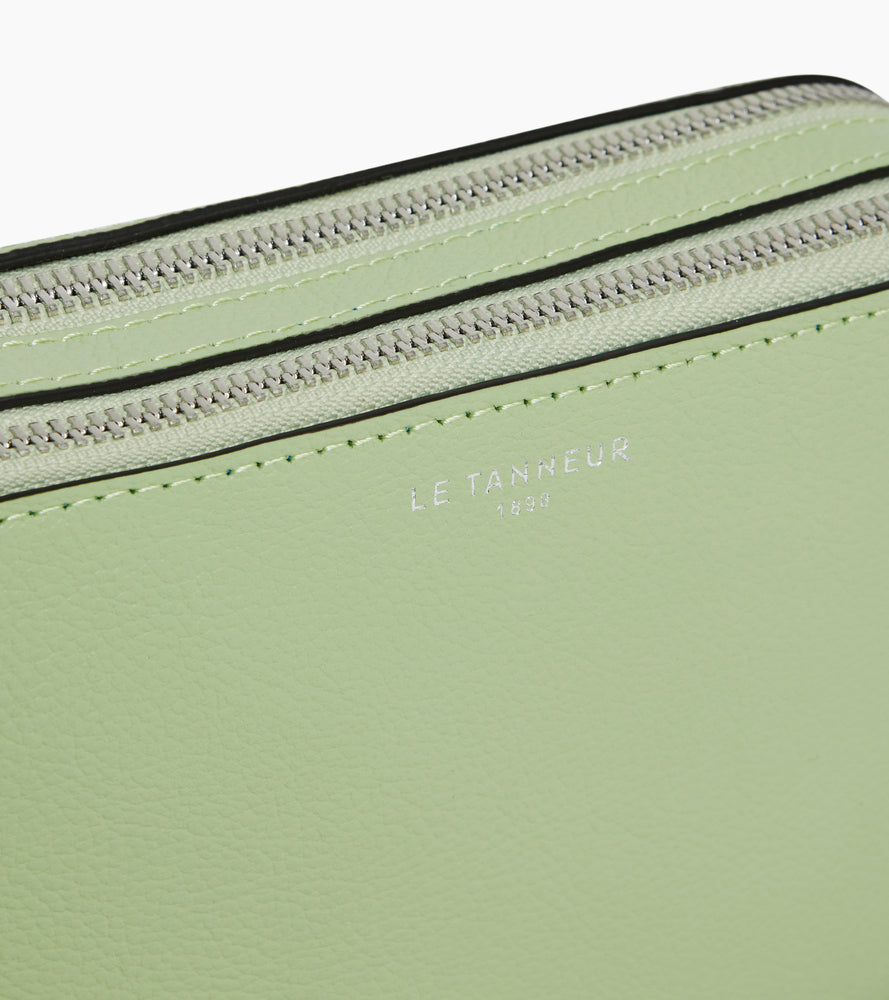 Petite sacoche 2 compartiments Emile en cuir grainé