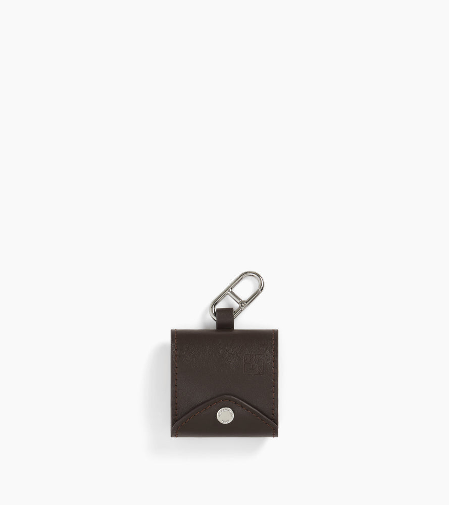 Mademoiselle Agnès charms post-it note holder in smooth leather