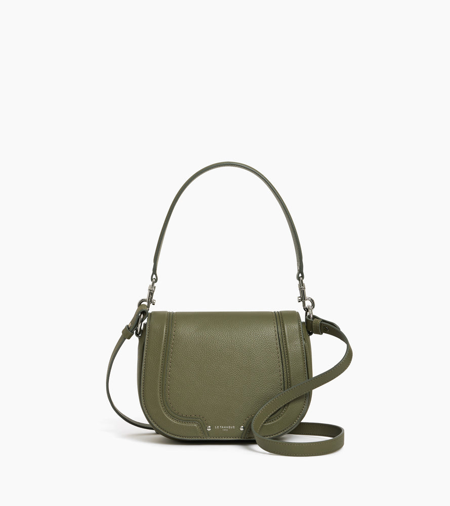 Bolso bandolera mediano modelo Ella de cuero granulado