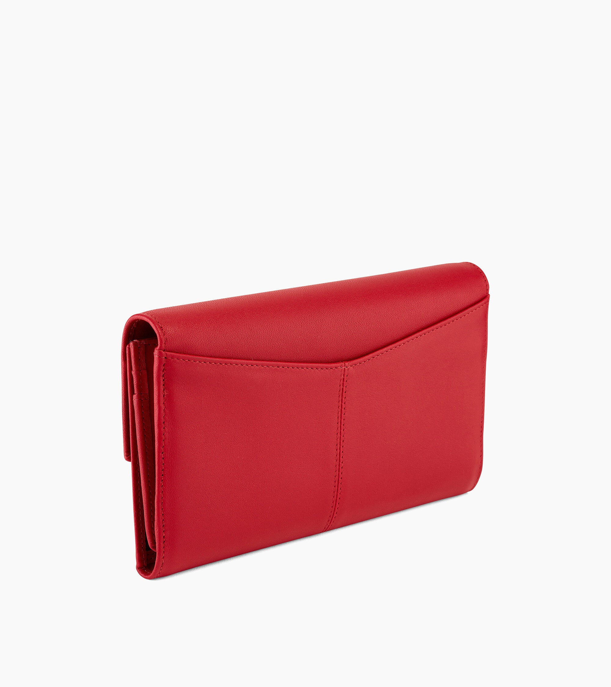 Charlotte flap smooth leather organizer wallet