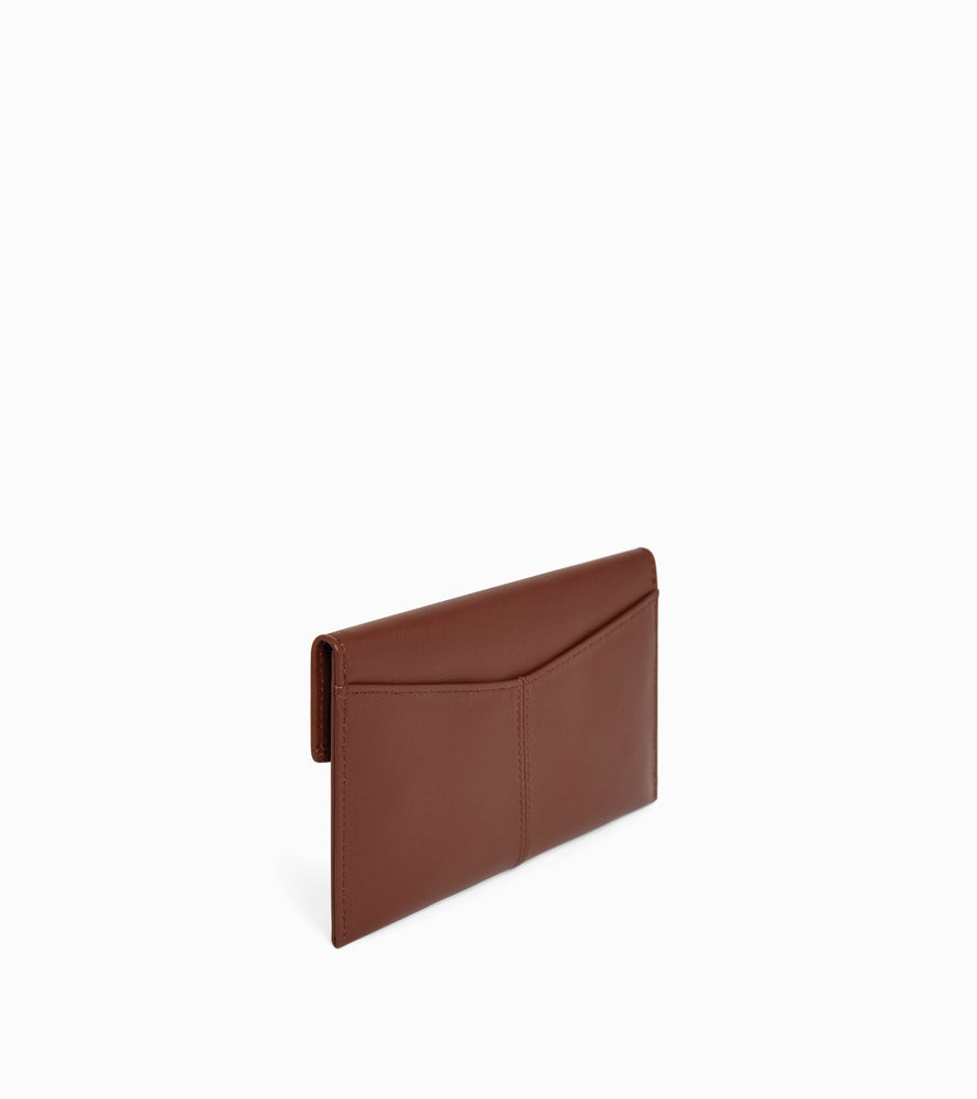 Pochette enveloppe moyen modèle Charlotte en cuir lisse