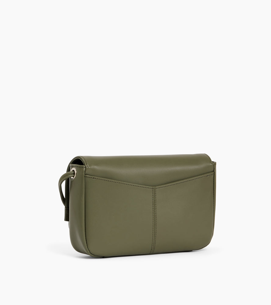 Cartera con bandolera extraíble Charlotte de cuero liso