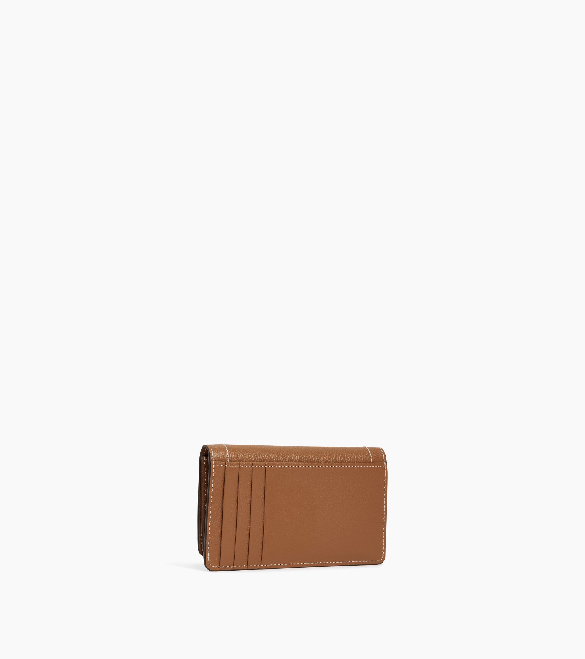 Porte cartes à rabat moyen modèle Louison en cuir grainé