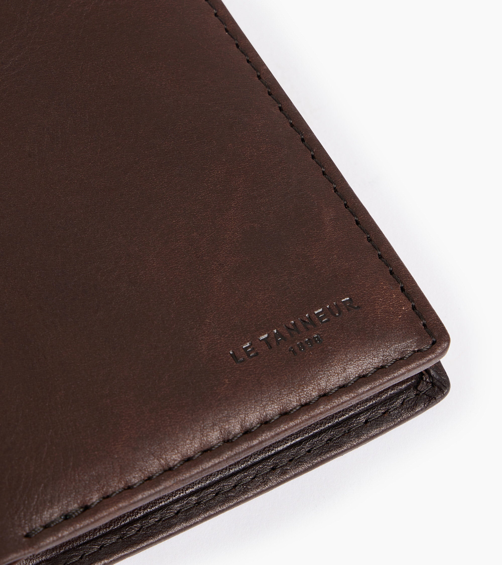 Gary oiled leather coin wallet with billfold