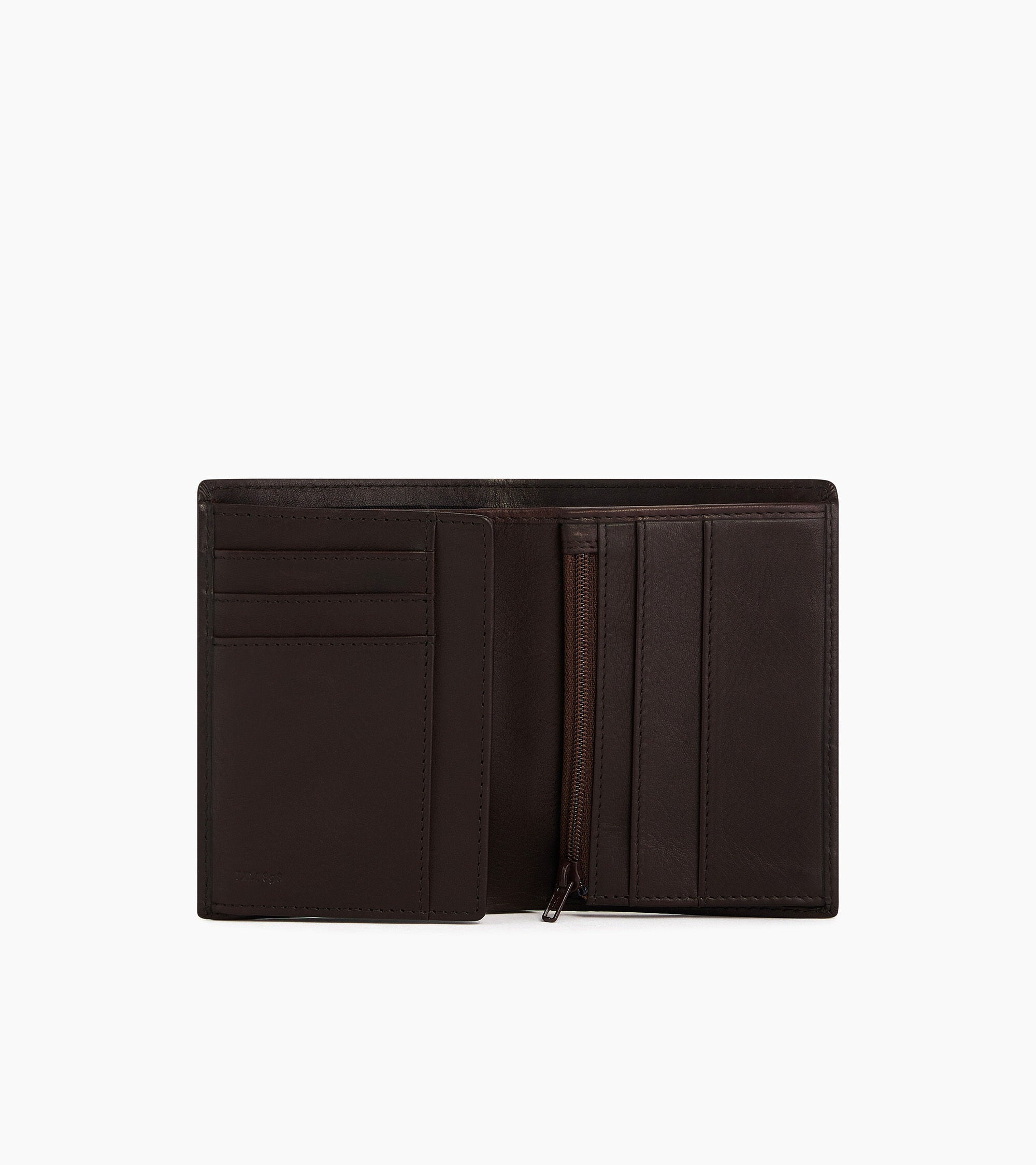 Zipped Gary oiled leather wallet 2 shutters