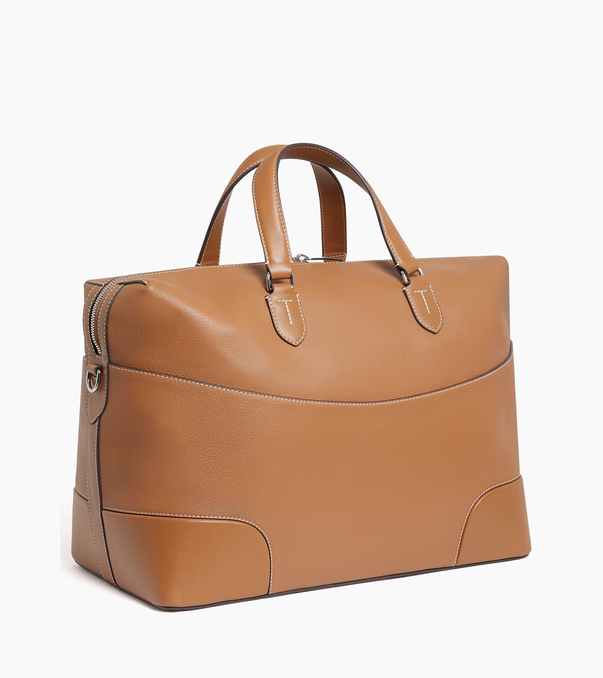 Romy grained and smooth leather 24h travel bag